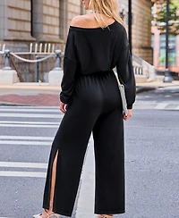 Cupshe Calm and Collected Black Jumpsuit