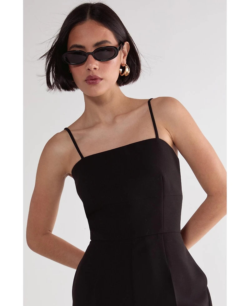 Nasty Gal Women's Tailored Capri Square Neck Playsuit