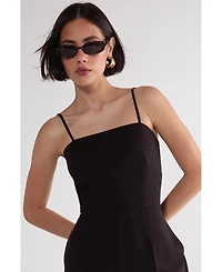 Nasty Gal Women's Tailored Capri Square Neck Playsuit