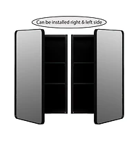 Basicwise Multi-Purpose Aluminum Bathroom Storage Medicine Cabinet