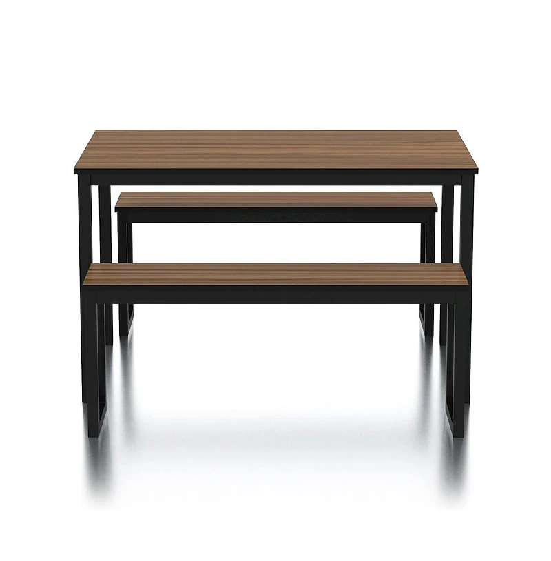 Enitial Star Caritina Wood 3-Piece Counter Height Dining Set