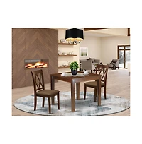 East West Furniture Dining Room Set Mahogany
