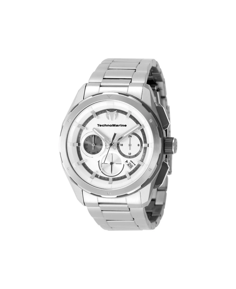 Technomarine Men's Tm-318091 Ocean Quartz Silver Dial Watch