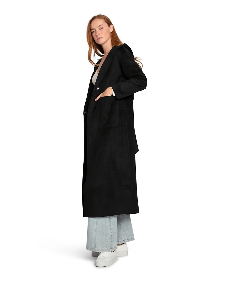 Belle & Bloom Walk My Way Wool Blend Oversized Maxi Coat