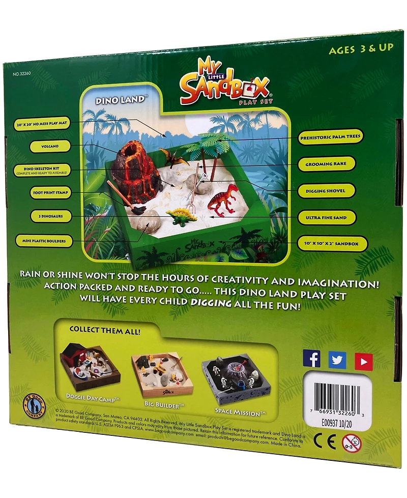 Be Good Company My Little Sandbox Dino Land Tabletop Play Set