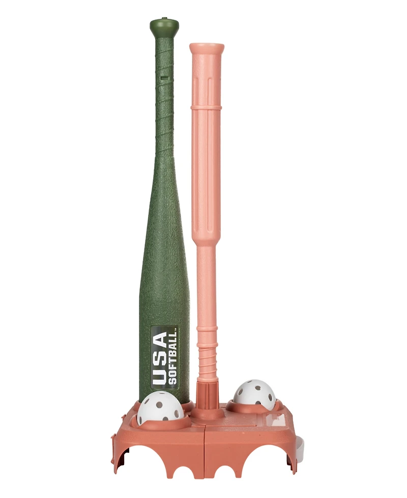 Franklin Sports Usa Softball Kids Softball and Baseball Batting Tee Set