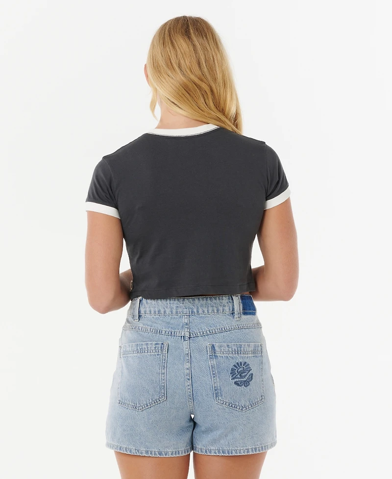 Rip Curl Women's Keepsakes Baby Short Sleeve T-Shirt