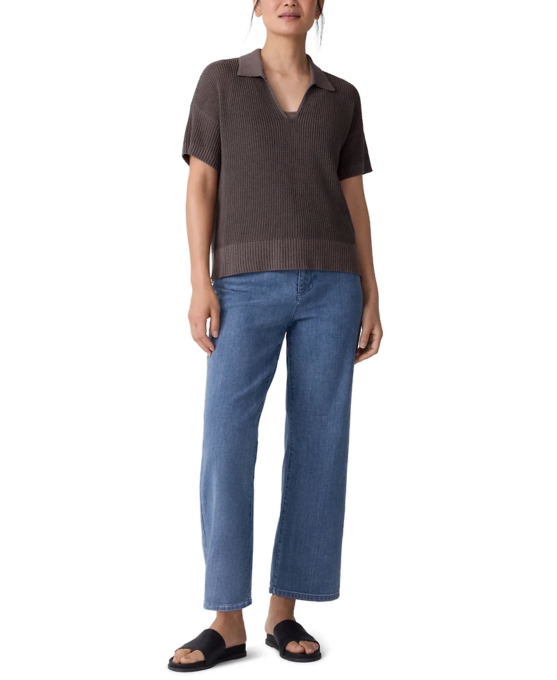 Eileen Fisher Women's Straight Ankle Jeans