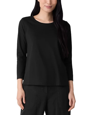 Eileen Fisher Women's Round Neck T-shirt