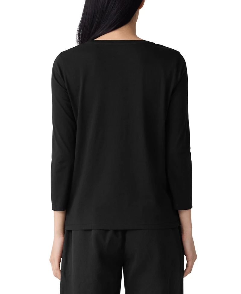 Eileen Fisher Women's Round Neck T-shirt