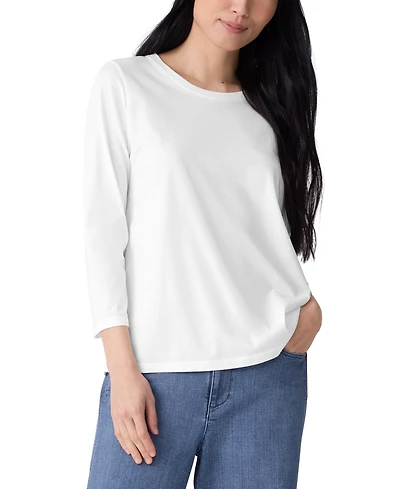 Eileen Fisher Women's Round Neck T-shirt