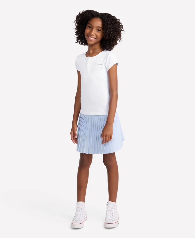 abercrombie kids Little and Big Girls Essential Henley T-Shirt