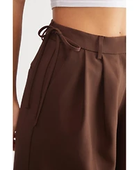 Nasty Gal Women's Premium Tailored Tie Detail Pants