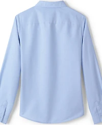 Lands' End Girls Long Sleeve Oxford Dress Shirt