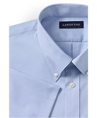 Lands' End Little Boys Short Sleeve No Iron Pinpoint Dress Shirt