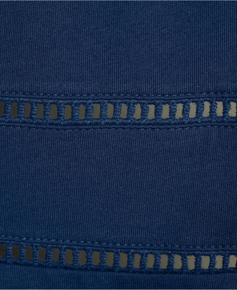 Lands' End Plus Lightweight Jersey Peplum V-Neck Tank Top