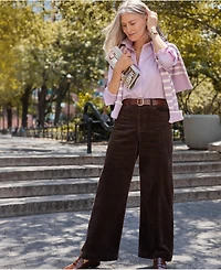 Lands' End Women's Tall High Rise Wide Leg Corduroy Pants