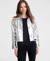 Disney | Macy's Women's Minnie Mouse Faux-Leather Jacket Embellished with Crystals by Swarovski, Exclusive