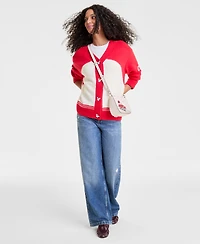 Disney | Macy's Women's Minnie Mouse Cozy Cardigan Embellished with Crystals by Swarovski, Exclusive