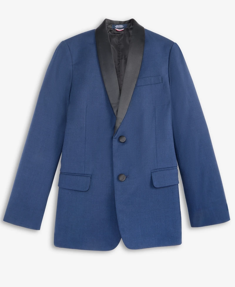 Tommy Hilfiger Big Boys Stretch Sharkskin Shawl Collar Sportscoat