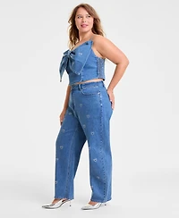 Disney | Macy's Plus Straight-Leg Jeans Embellished with Crystals by Swarovski, Exclusive