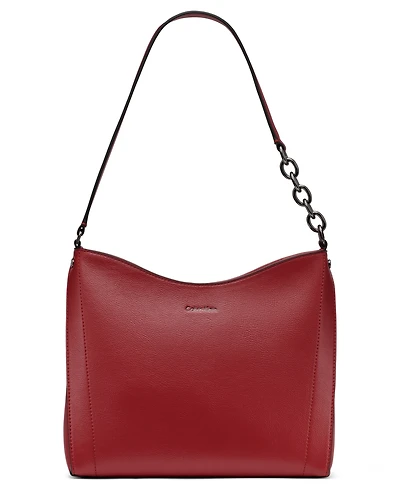 Calvin Klein Women's Nova Top Zipper Chain Shoulder Bag