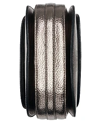 Calvin Klein Women's Bella Metallic Adjustable Crossbody with Signature Zippered Pouch