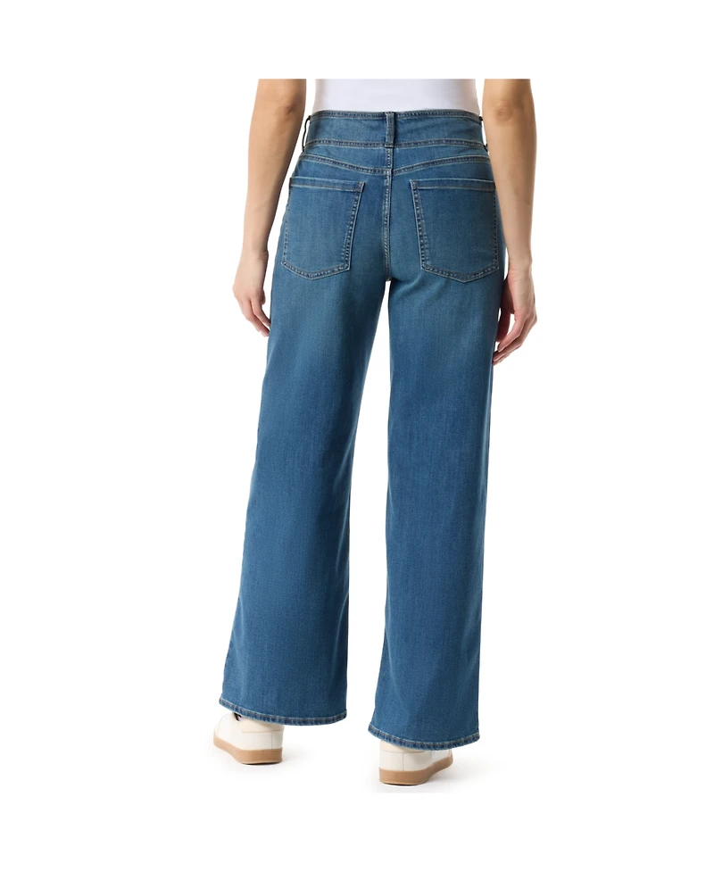 Gloria Vanderbilt Women's Petite Tummy Sculpt Wide Leg Jeans