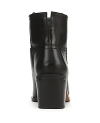 Franco Sarto Women's Ivanna Square Toe Pull On Short Boots