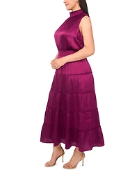 Msk Plus Tiered Halter Maxi Dress
