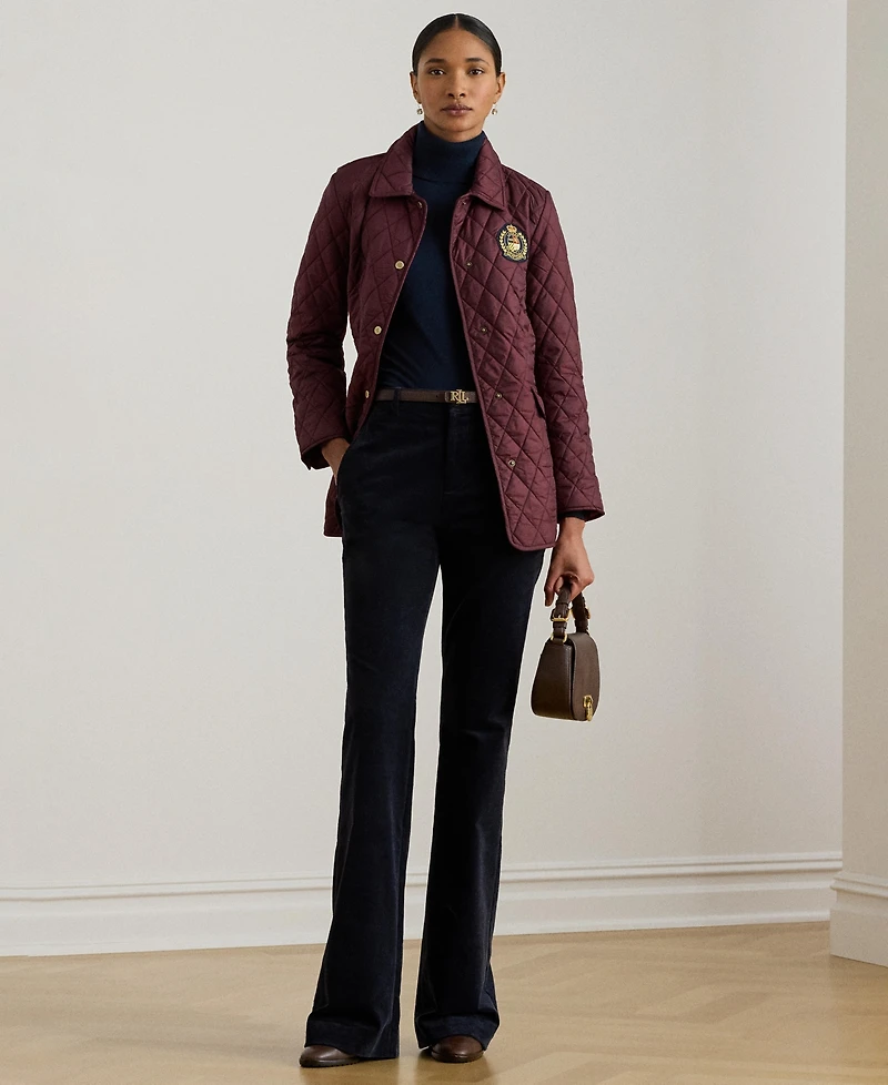 Lauren Ralph Women's Quilted Crest Jacket