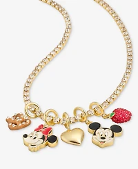 BaubleBar Disney | Macy's Mickey & Minnie Cluster Charm Necklace, Created for Macy's