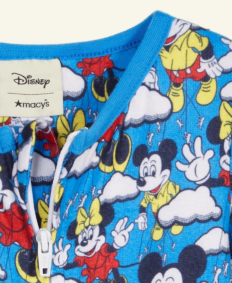 Disney | Macy's Baby Mickey Mouse & Minnie Knit One Piece Sleeper, Exclusive