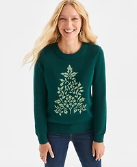 Style & Co Women's Whimsy Crewneck Pullover Sweater, Macy's Exclusive