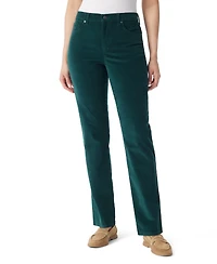 Gloria Vanderbilt Women's Amanda Cord Casual Pants, Regular & Short