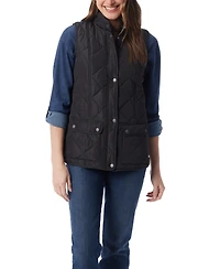 Gloria Vanderbilt Women's Quilted Vest Sleeveless Jacket