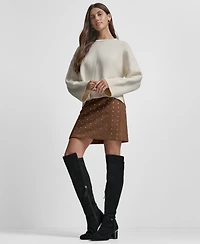 Dkny Jeans Women's Embellished Mini Skirt