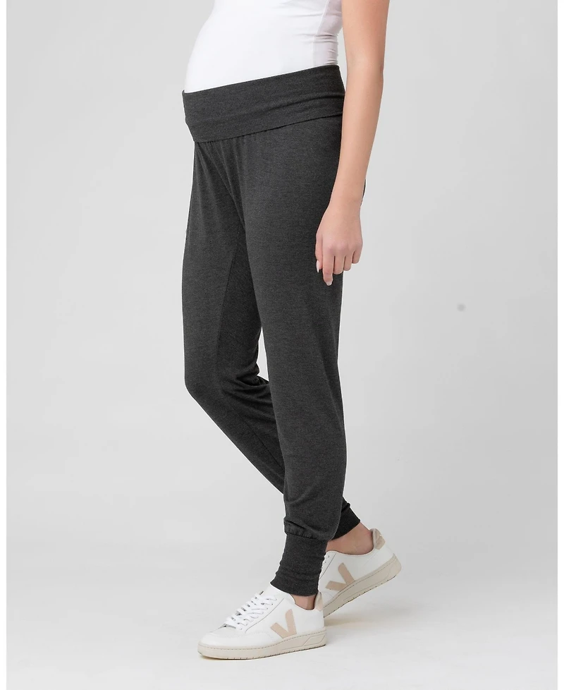 Ripe Maternity Comfortable Charcoal Marle Jersey Lounge Pants
