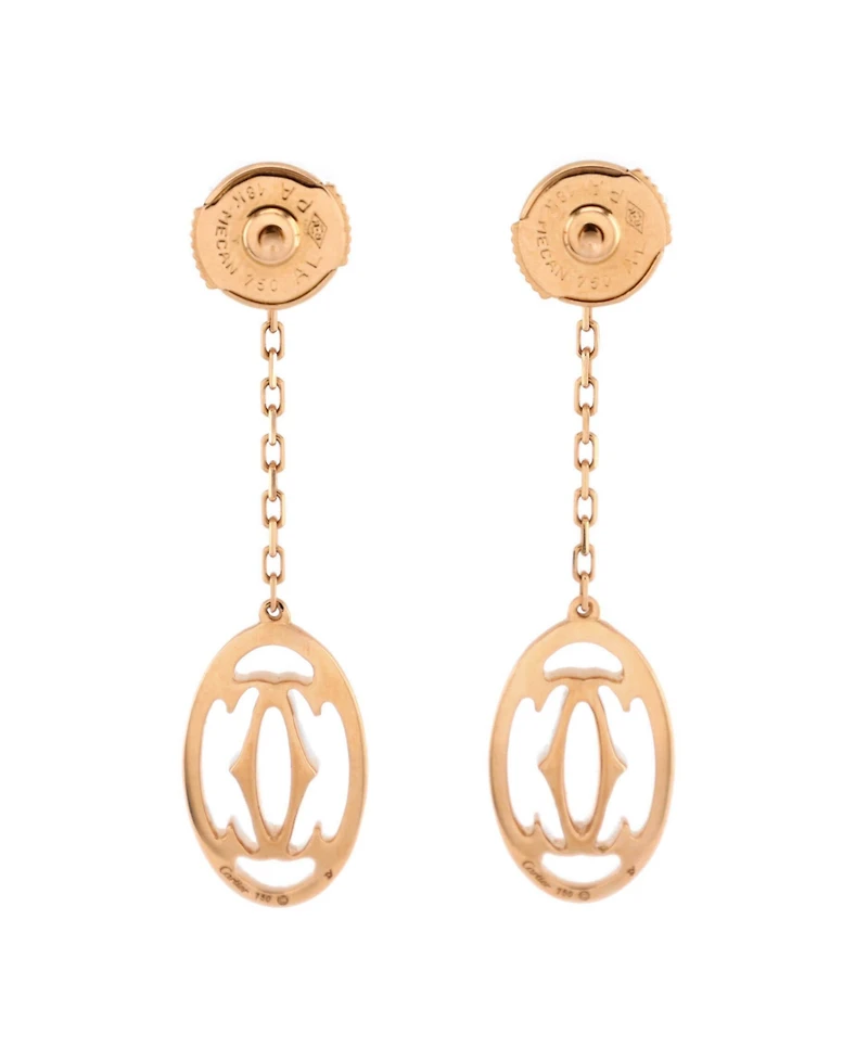 Pre-Owned Cartier Double C de Cartier Drop Earrings