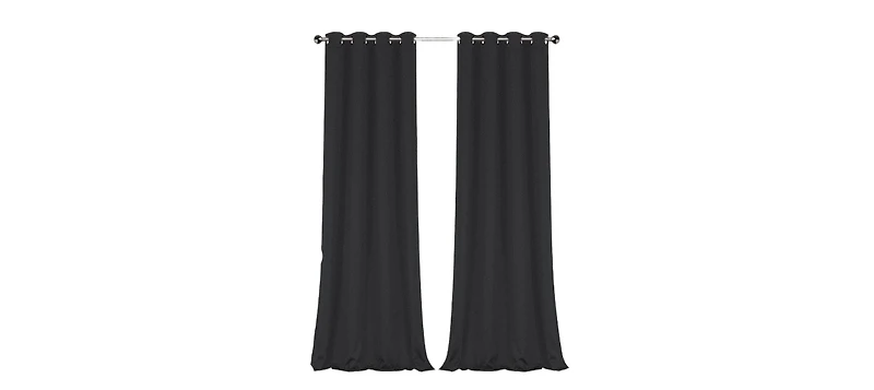 GoodGram 2 Pack: Hotel Thermal Grommet 100% Blackout Curtains