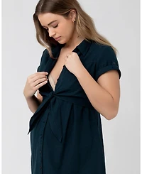 Ripe Maternity Maternity Ripe Colette Tie Up Nursing Dress