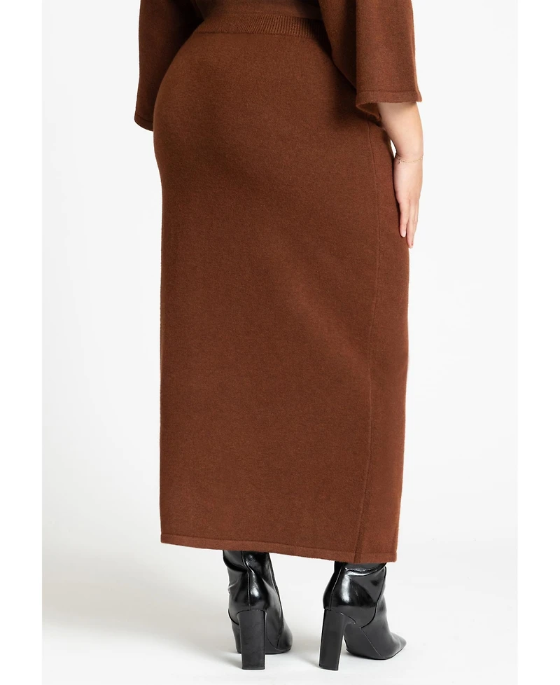 Eloquii Women's Sweater Maxi Skirt