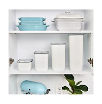 iDesign Large Airtight Canister with Removable Pour Cap - White