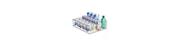 iDesign Divided Storage Bin for Fridge or Pantry, Clear, Made in Usa