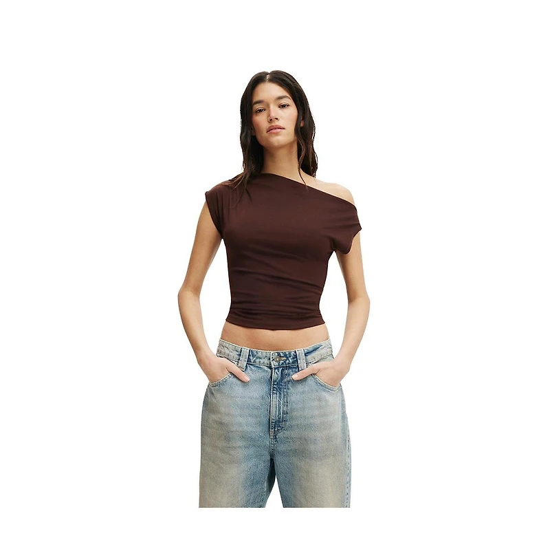 Cotton On Women's Georgie Off Shoulder Short Sleeve