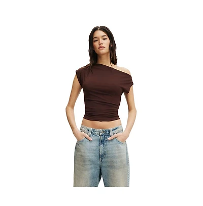 Cotton On Women's Georgie Off Shoulder Short Sleeve