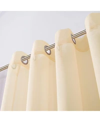 Dainty Home Malibu Linen Look Sheer Grommet Window Panel, 110" x 84"