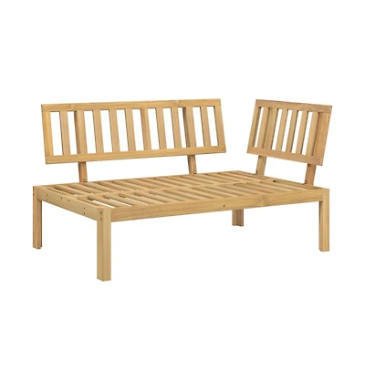 Patio Pallet Corner Sofa Solid Wood Acacia