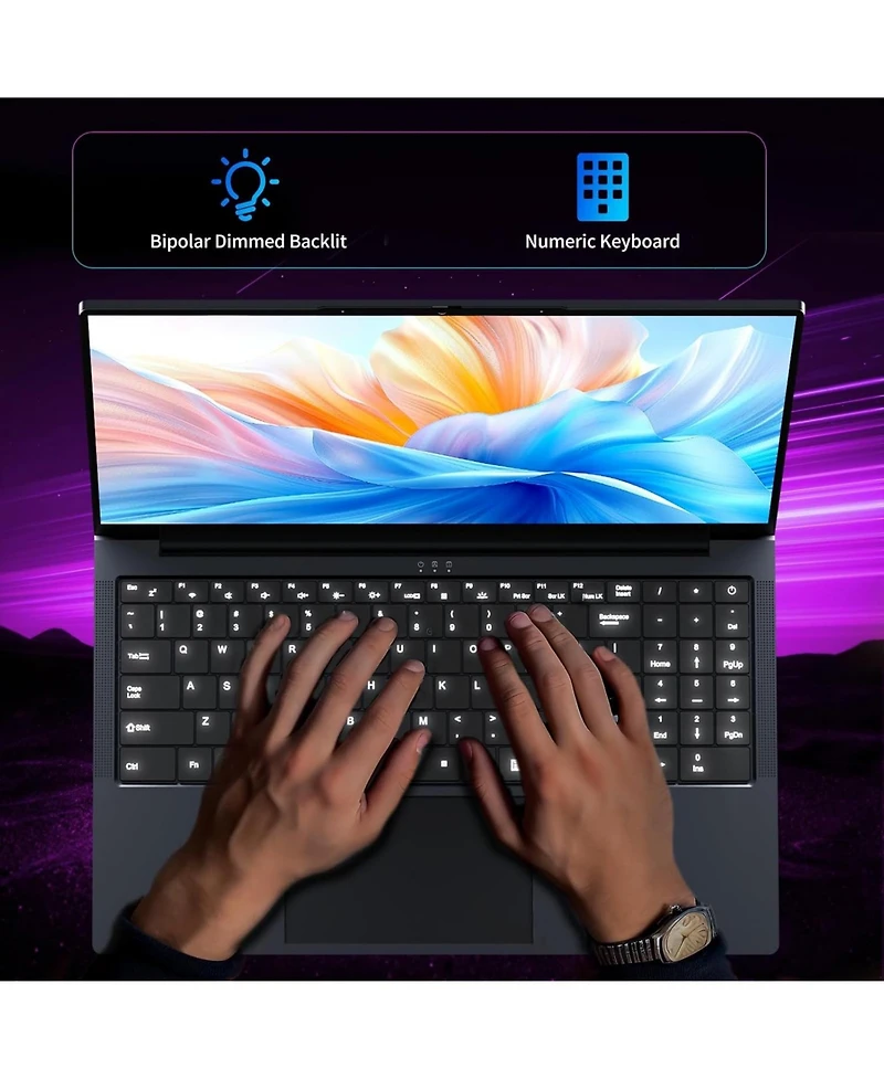Kuu 16 inch Gaming Laptop,Core i5 Laptops,up to3.60 GHz,16 Gb Ram 512 Gb Ssd, Business Notebook Computer,Supports 180 Angle Opening,Full Hd Ips Displa