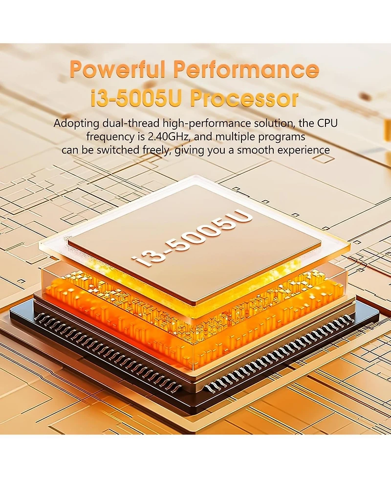 Kuu Laptops Windows 11, 15.6 Inch Laptop Computer 8GB DDR3 512GB Ssd with I3 Processor, Webcam, Hdmi, Usb3.0, 7000mAh Battery, BT4.2, USB 3.2 3, WiFi,